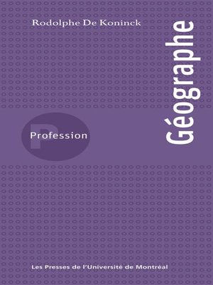 cover image of Profession géographe